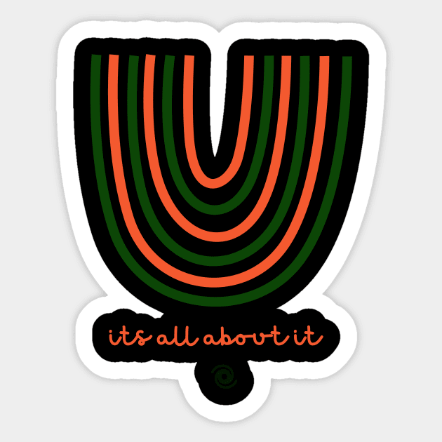 IT'S ALL ABOUT THE U MIAMI Sticker by Car Boot Tees